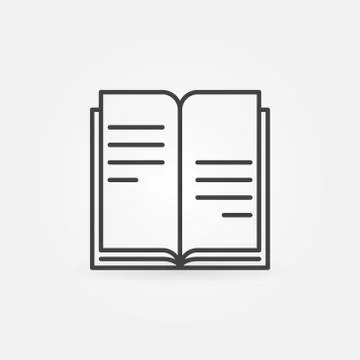 Book icon or logo Stock Illustration