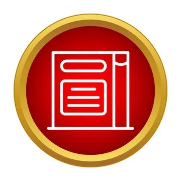 Book icon representing education and literacy concept Stock Illustration
