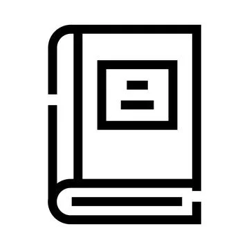 Book icon representing education, knowledge, and library Stock Illustration
