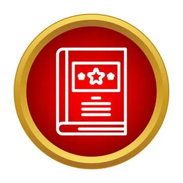 Book icon representing education, knowledge, and learning Stock Illustration