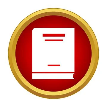 Book icon representing education, knowledge, and learning Stock Illustration