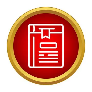 Book icon representing education, knowledge, and literature 스톡 일러스트