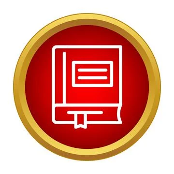 Book icon representing education, learning and reading Stock Illustration