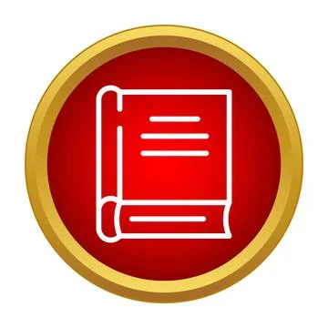 Book icon representing education learning and knowledge Illustration