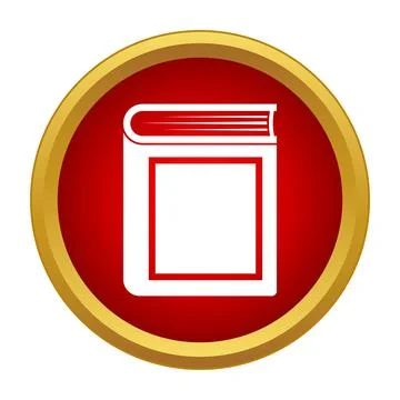 Book icon representing education, reading, and knowledge Stock Illustration