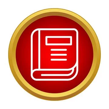 Book icon representing knowledge, education, and learning concepts Stock-Illustration