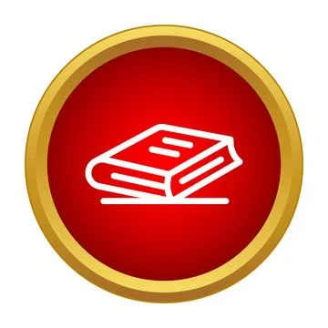 Book icon representing knowledge, education and learning Stock Illustration