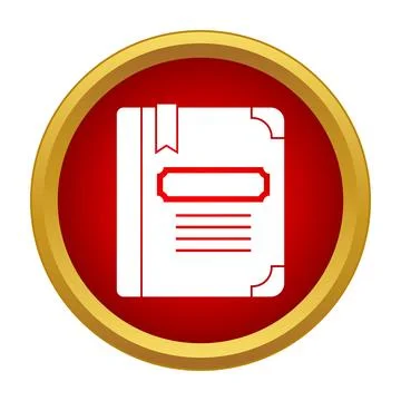 Book icon representing knowledge, education, and literature 库存插图