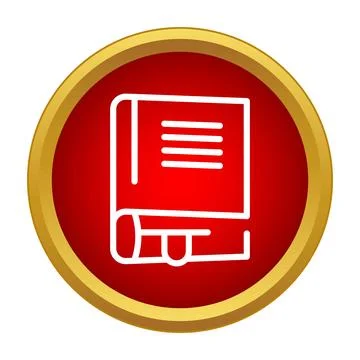 Book icon representing knowledge, education, and learning Stock Illustration