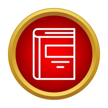 Book icon representing knowledge, education, and learning Ilustración de archivo