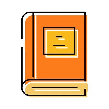 Book icon representing learning and education concept Illustrazione stock