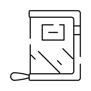 Book icon representing learning, knowledge, and education Illustrazione stock