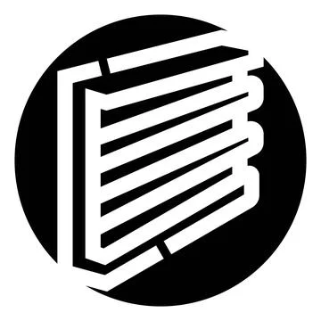 Book icon representing learning, knowledge, and education Stock Illustration