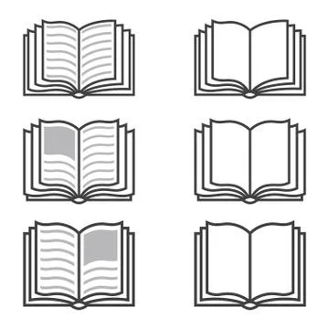Book icon. sign design. Learning education book shop. Stock Illustration