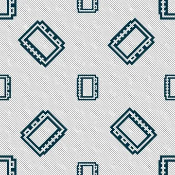 Book icon sign. Seamless pattern with geometric texture. イラスト素材