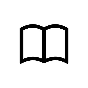 Book icon for simple flat style ui design Stock Illustration