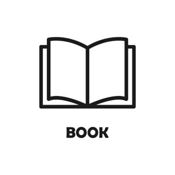 Book icon. Simple vector illustration on white background. EPS 10 Stock Illustration