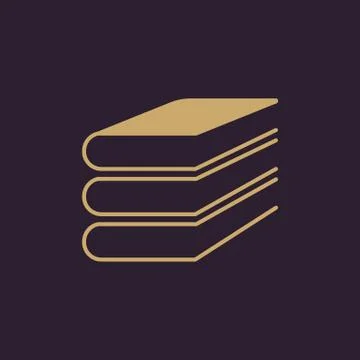 Book icon. vector design. Library, Book symbol. web. graphic. JPG. AI. app. logo Stock Illustration