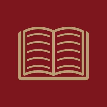Book icon. vector design. Library, Book symbol. web. graphic. JPG. AI. app. logo Stock Illustration