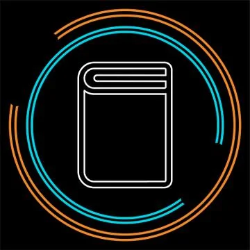 Book icon, vector education book Stock Illustration