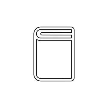 Book icon, vector education book Stock Illustration