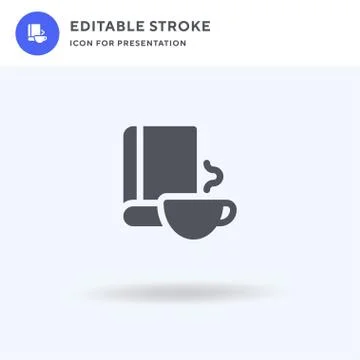 Book icon vector, filled flat sign, solid pictogram isolated on white, logo i Stockillustratie