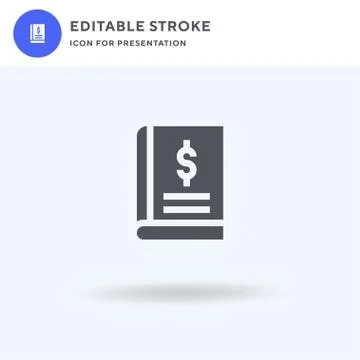 Book icon vector, filled flat sign, solid pictogram isolated on white, logo i 스톡 일러스트