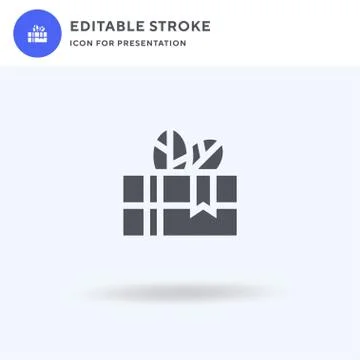 Book icon vector, filled flat sign, solid pictogram isolated on white, logo 스톡 일러스트
