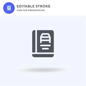 Book icon vector, filled flat sign, solid pictogram isolated on white, logo i Stock Illustration