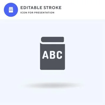 Book icon vector, filled flat sign, solid pictogram isolated on white, logo i 스톡 일러스트