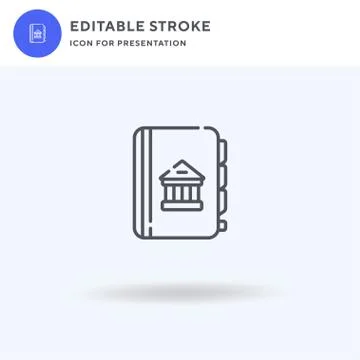 Book icon vector, filled flat sign, solid pictogram isolated on white, logo i Illustrazione stock