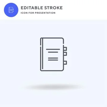 Book icon vector, filled flat sign, solid pictogram isolated on white, logo i Illustrazione stock