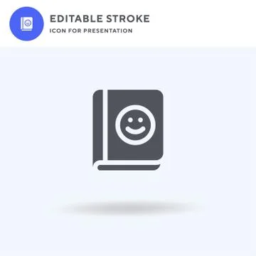 Book icon vector, filled flat sign, solid pictogram isolated on white, logo i 스톡 일러스트
