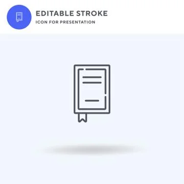 Book icon vector, filled flat sign, solid pictogram isolated on white, logo 스톡 일러스트