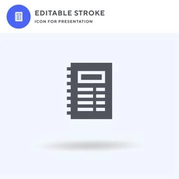 Book icon vector, filled flat sign, solid pictogram isolated on white, logo 스톡 일러스트
