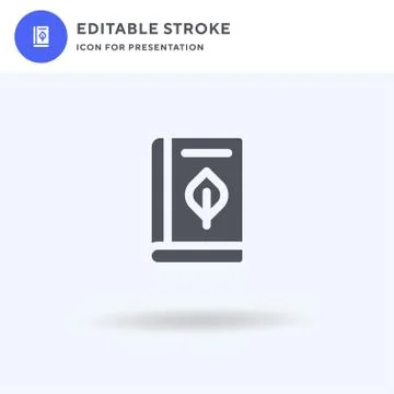 Book icon vector, filled flat sign, solid pictogram isolated on white, logo 스톡 일러스트
