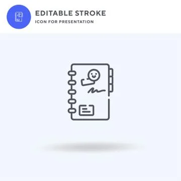Book icon vector, filled flat sign, solid pictogram isolated on white, logo 스톡 일러스트
