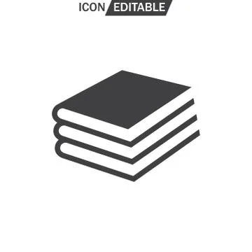 Book icon, vector illustration. Flat design on white Stock Illustration