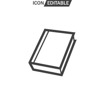 Book icon, vector illustration. Flat design for symbol on web or app Stock Illustration