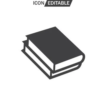 Book icon, vector illustration. Flat design on white background Stock Illustration