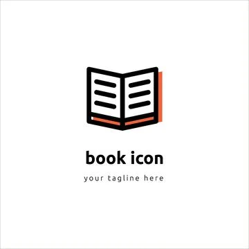 Book Icon Vector Illustration isolated on white backgroung, good for library Stock Illustration