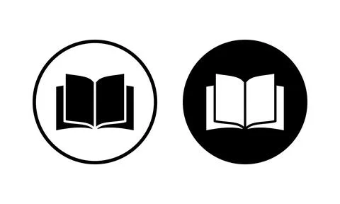 Book icon vector illustration. open book sign and symbol. ebook icon Stock Illustration