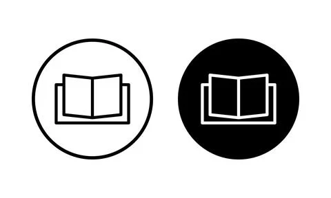 Book icon vector illustration. open book sign and symbol. ebook icon Stock Illustration