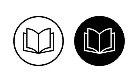 Book icon vector illustration. open book sign and symbol. ebook icon Stock Illustration