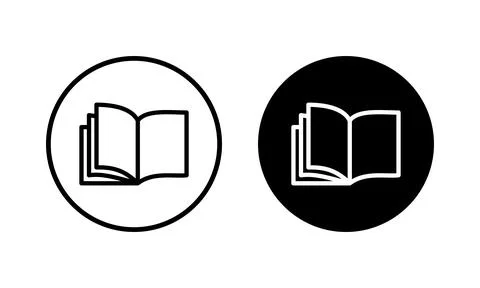Book icon vector illustration. open book sign and symbol. ebook icon Stock Illustration