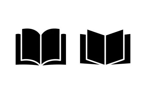 Book icon vector illustration. open book sign and symbol. ebook icon Stock Illustration