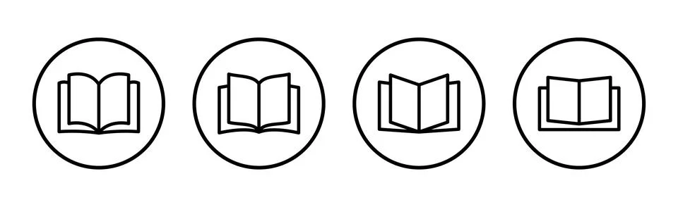 Book icon vector illustration. open book sign and symbol. ebook icon 스톡 일러스트