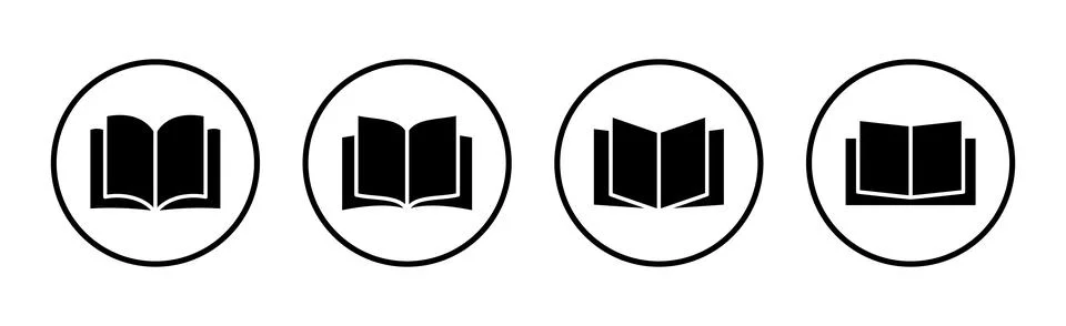 Book icon vector illustration. open book sign and symbol. ebook icon 스톡 일러스트