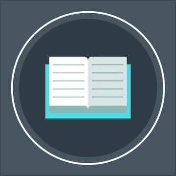 Book icon vector illustration smart learning education Stock Illustration