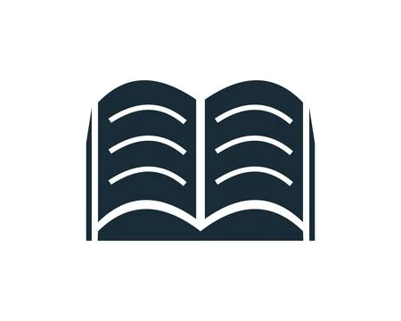 Book Icon Vector Logo Template Illustration Design Stock Illustration